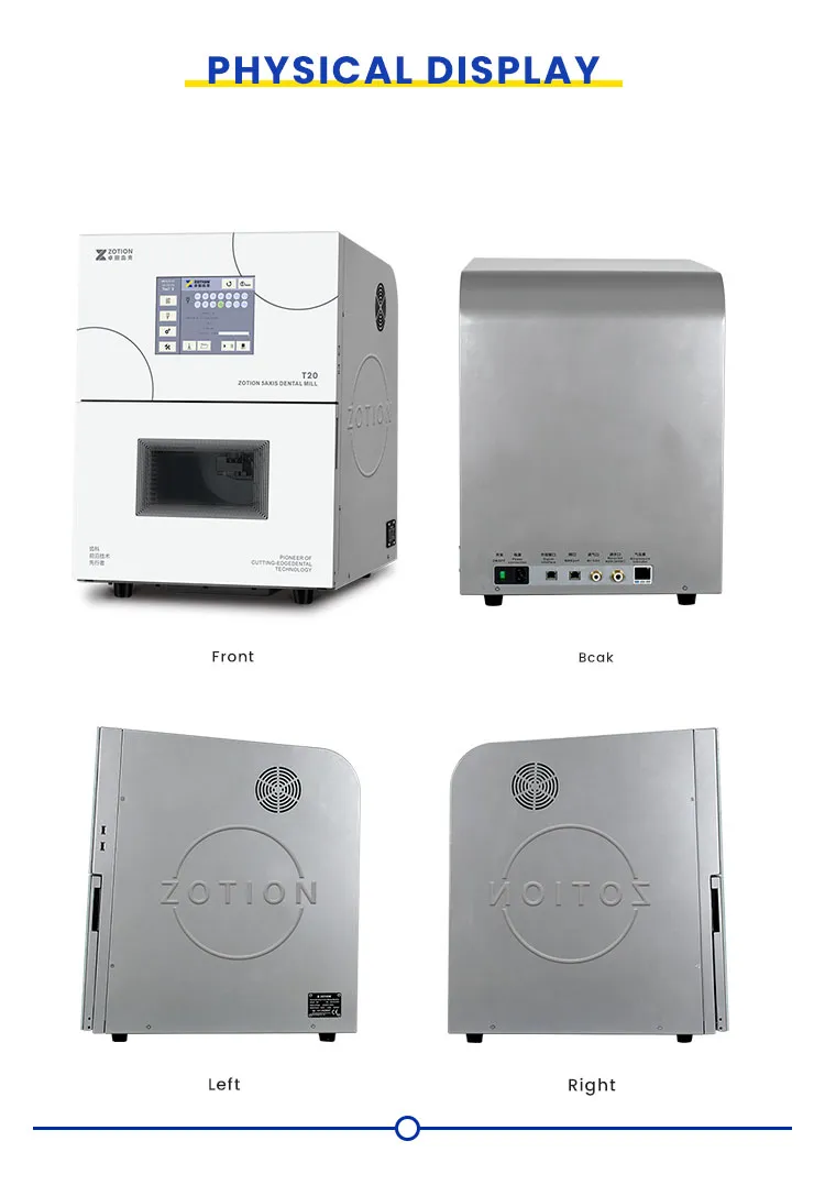 Dental equipment 5 axis Milling Machine wet Dental CAD/CAM Machine display Dental equipment 5 axis Milling Machine wet Dental CAD/CAM Machine display