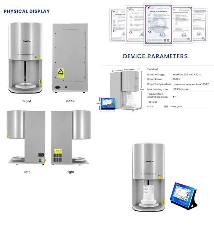 Dental Oven 1650 Degree Dental Zirconia Fast Sintering Furnace display Dental Oven 1650 Degree Dental Zirconia Fast Sintering Furnace display